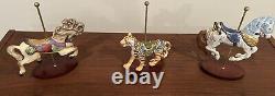 Eighteen Franklin Mint Carousel Animals