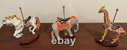 Eighteen Franklin Mint Carousel Animals