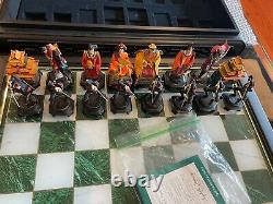 Emperors of Orient Chess Set Franklin Mint Complete RARE HTF READ Description