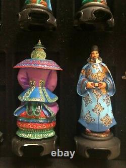 Emperors of Orient Chess Set Franklin Mint Complete VGUC RARE HTF READ Descriptn