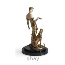 Erte Franklin Mint Ocelot Figurine Limited Edition Vintage