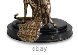 Erte Franklin Mint Ocelot Figurine Limited Edition Vintage