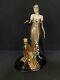 Erte Franklin Mint Ocelot Lady with Leopard Limited Edition Figurine