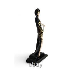 Erte Franklin Mint Pearls & Emeralds Figurine Vintage