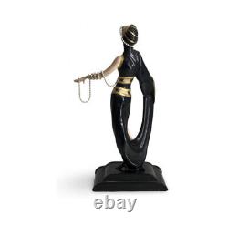 Erte Franklin Mint Pearls & Emeralds Figurine Vintage