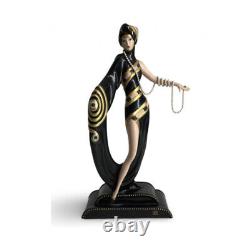 Erte Franklin Mint Pearls & Emeralds Figurine Vintage