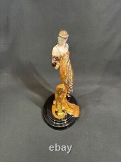 Erte Ocelot Flanklin Mint Art deco Figurine Swarovski Art Deco Limited Edition