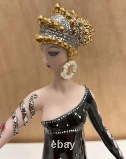 Erte Porcelain Figurine Franklin Mint Luxury Pearls and Rubies with original box