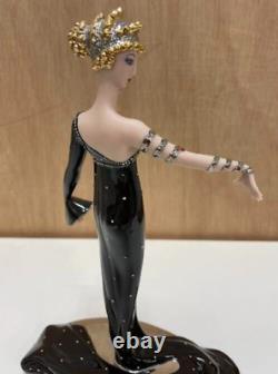 Erte Porcelain Figurine Franklin Mint Luxury Pearls and Rubies with original box