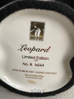 Ertee Art Dedo Franklin Mint Leopard Limited Edition A4649 Porcelain Figurine
