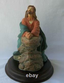 Exquisite Large Franklin Mint JESUS THE AGONY IN THE GARDEN Porcelain Figurine