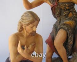 Exquisite Large Franklin Mint JESUS THE BAPTISM OF CHRIST Porcelain Statue