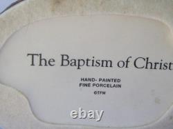 Exquisite Large Franklin Mint JESUS THE BAPTISM OF CHRIST Porcelain Statue