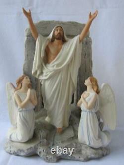 Exquisite Large Franklin Mint JESUS THE RESURRECTION EASTER Porcelain Figurine