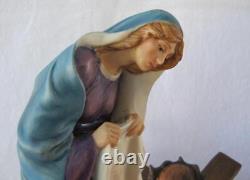 Exquisite Large Franklin Mint JESUS THE ROAD TO CALVARY Porcelain Figurine