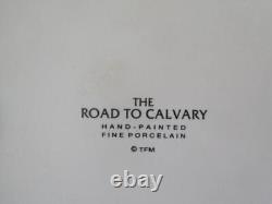Exquisite Large Franklin Mint JESUS THE ROAD TO CALVARY Porcelain Figurine
