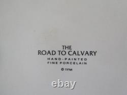 Exquisite Large Franklin Mint JESUS THE ROAD TO CALVARY Porcelain Figurine