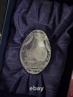FABERGE PORCELAIN Spring Easter Basket Franklin Mint 8 Gold Color Trimmed Eggs