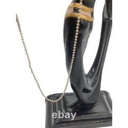 FLAPPER GIRL HOUSE OF ERTE THE FRANKLIN MINT PEARLS AND EMERALDS Figurine