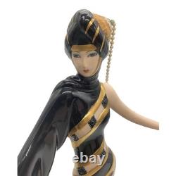 FLAPPER GIRL HOUSE OF ERTE THE FRANKLIN MINT PEARLS AND EMERALDS Figurine