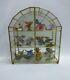 FRANKLIN MINT 12 Porcelain Butterflies of the World with Glass Center Display case