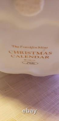 FRANKLIN MINT Advent Calendar 1988 Porcelain 12Christmas Tree With Base. MINT