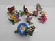 FRANKLIN MINT Butterflies Of The World 7 lot flowers porcelain Monarch