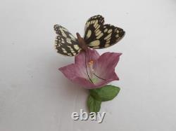 FRANKLIN MINT Butterflies Of The World 7 lot flowers porcelain Monarch