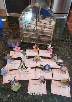 FRANKLIN MINT Butterflies Of The World Lot Of 14 Butterflies With Orig Case