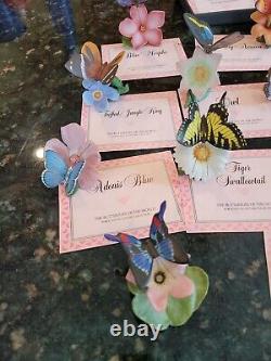 FRANKLIN MINT Butterflies Of The World Lot Of 14 Butterflies With Orig Case