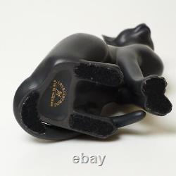 FRANKLIN MINT Cat & Black Cat Figurine Figure from JAPAN