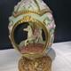 FRANKLIN MINT FABERGE MUSICAL CAROUSEL HORSE EGG FIGURINE ROSE TRELLIS figurine