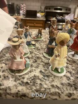 FRANKLIN MINT FP Porcelain WOODMOUSE FAMILY 18 FIGURINES 1985 COLLECTIBLES MICE