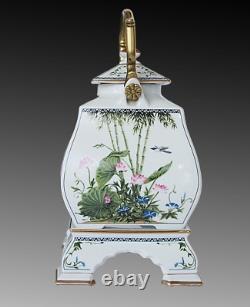 FRANKLIN MINT FP The Birds & Flowers Of The Orient Teapot With Stand 1986