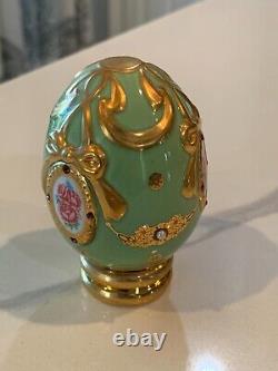 FRANKLIN MINT Faberge Imperial Jeweled Eggs Lot 7 with Stands