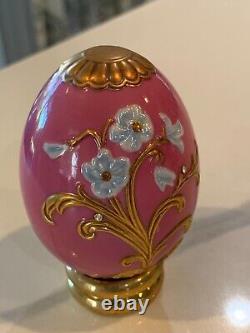 FRANKLIN MINT Faberge Imperial Jeweled Eggs Lot 7 with Stands