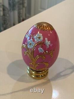 FRANKLIN MINT Faberge Imperial Jeweled Eggs Lot 7 with Stands