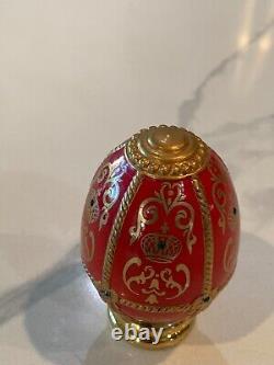 FRANKLIN MINT Faberge Imperial Jeweled Eggs Lot 7 with Stands