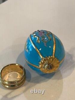 FRANKLIN MINT Faberge Imperial Jeweled Eggs Lot 7 with Stands