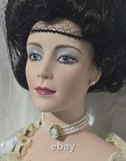 FRANKLIN MINT GIBSON GIRL BOUDOIR DOLL New In Box COA Mirror Stand Exquisite