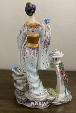 FRANKLIN MINT MARIKO PRINCESS OF THE WISTERIA BLOSSOMS Porcelain Figurine Saito