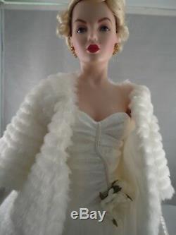 FRANKLIN MINT MARILYN MONROE PORCELAIN DOLL ALL ABOUT EVE With COA AND BOX
