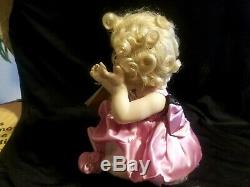 FRANKLIN MINT MARILYN MONROE PORCELAIN PORTRAIT BABY DOLL w RING Tag COA & BOX