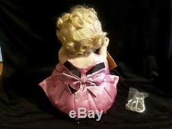 FRANKLIN MINT MARILYN MONROE PORCELAIN PORTRAIT BABY DOLL w RING Tag COA & BOX