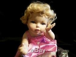 FRANKLIN MINT MARILYN MONROE PORCELAIN PORTRAIT BABY DOLL w RING Tag COA & BOX