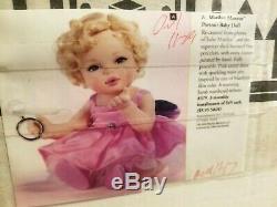 FRANKLIN MINT MARILYN MONROE PORCELAIN PORTRAIT BABY DOLL w RING Tag COA & BOX