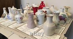FRANKLIN MINT Miniature Porcelain Vase collection 21 Vases Pristine Condition
