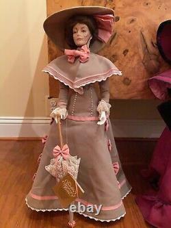 FRANKLIN MINT PORCELAIN GIBSON GIRL DOLL 22 Porcelain Doll Vintage