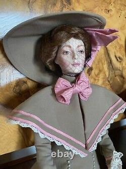 FRANKLIN MINT PORCELAIN GIBSON GIRL DOLL 22 Porcelain Doll Vintage