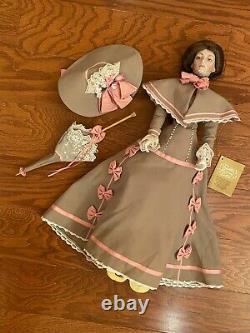 FRANKLIN MINT PORCELAIN GIBSON GIRL DOLL 22 Porcelain Doll Vintage